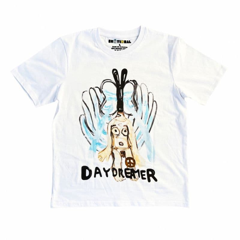 Emotional Daydreamer organic tee (white)