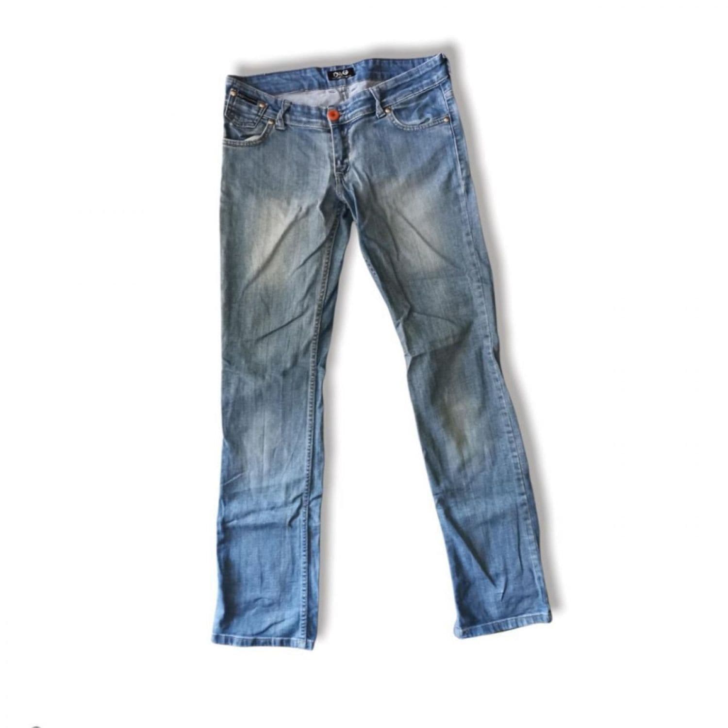 dolce & Gabbana low waisted straight leg jeans