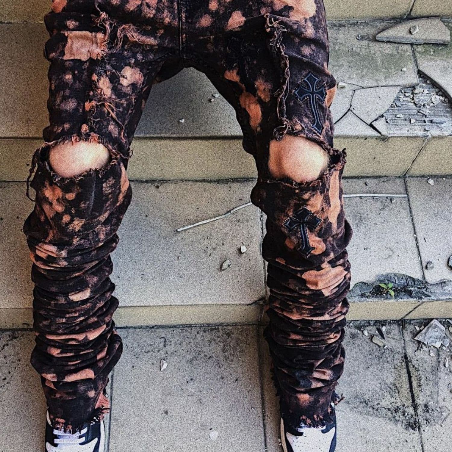 Rusty stacker jeans____@temochkajeans x @rexxhabemuss
