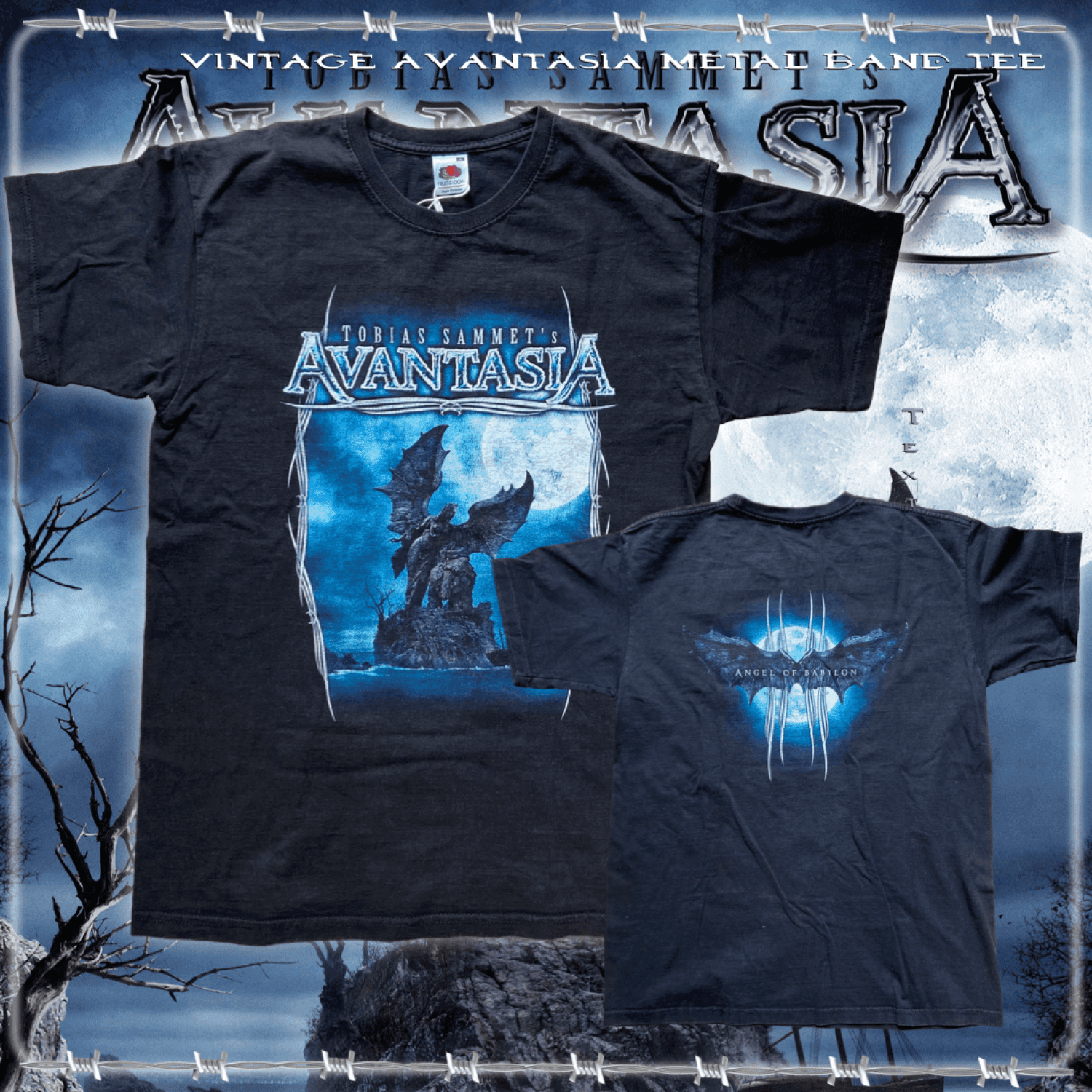 Vintage Avantasia Metal Band Merch Tee