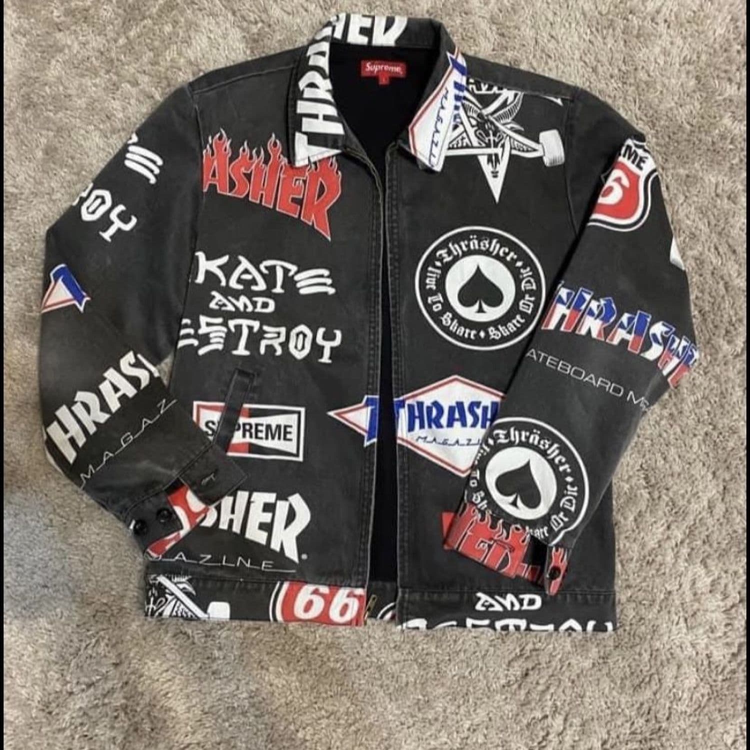 SUPREME X THRASHER WORK JACKET