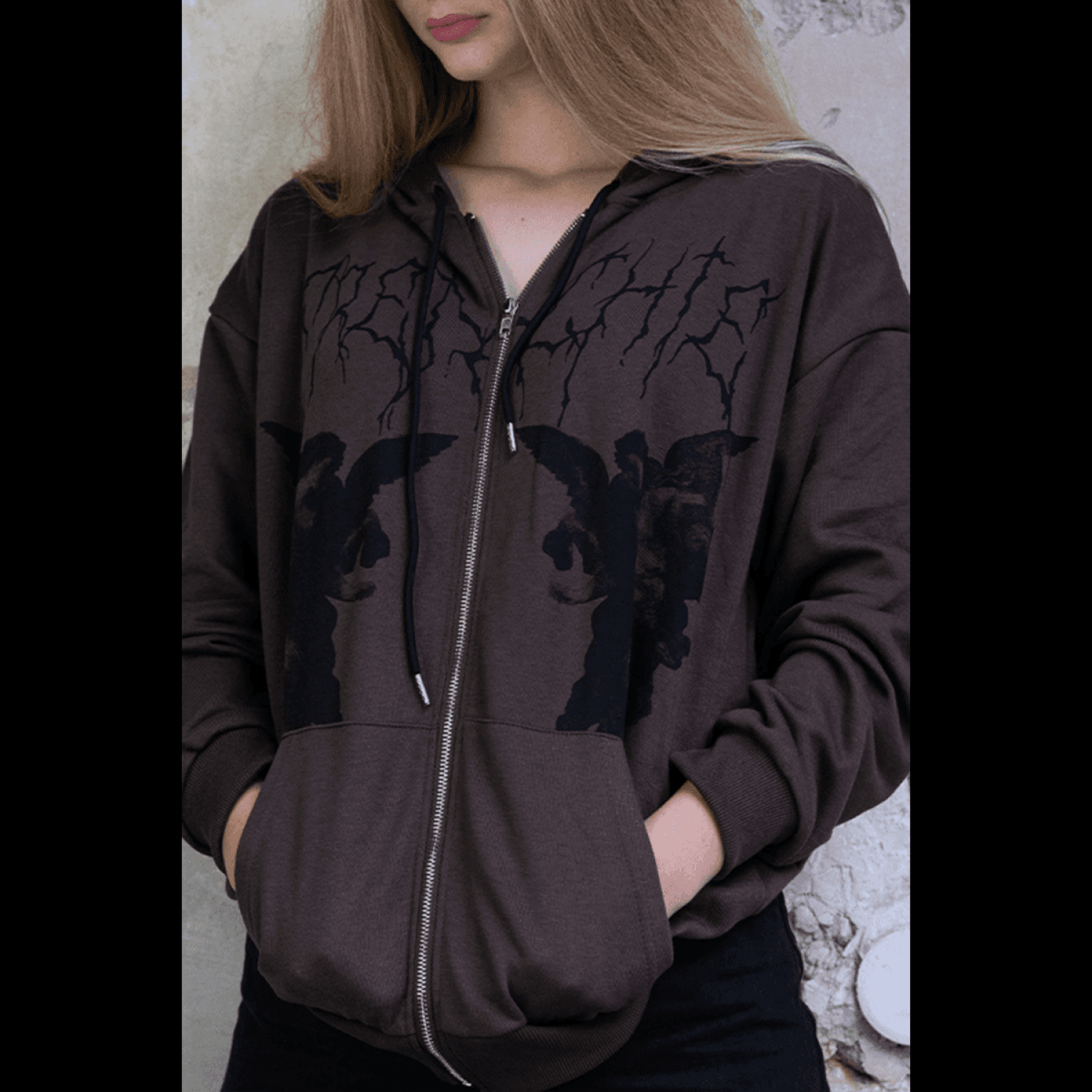 Archangel Zip Hoodie - Brown