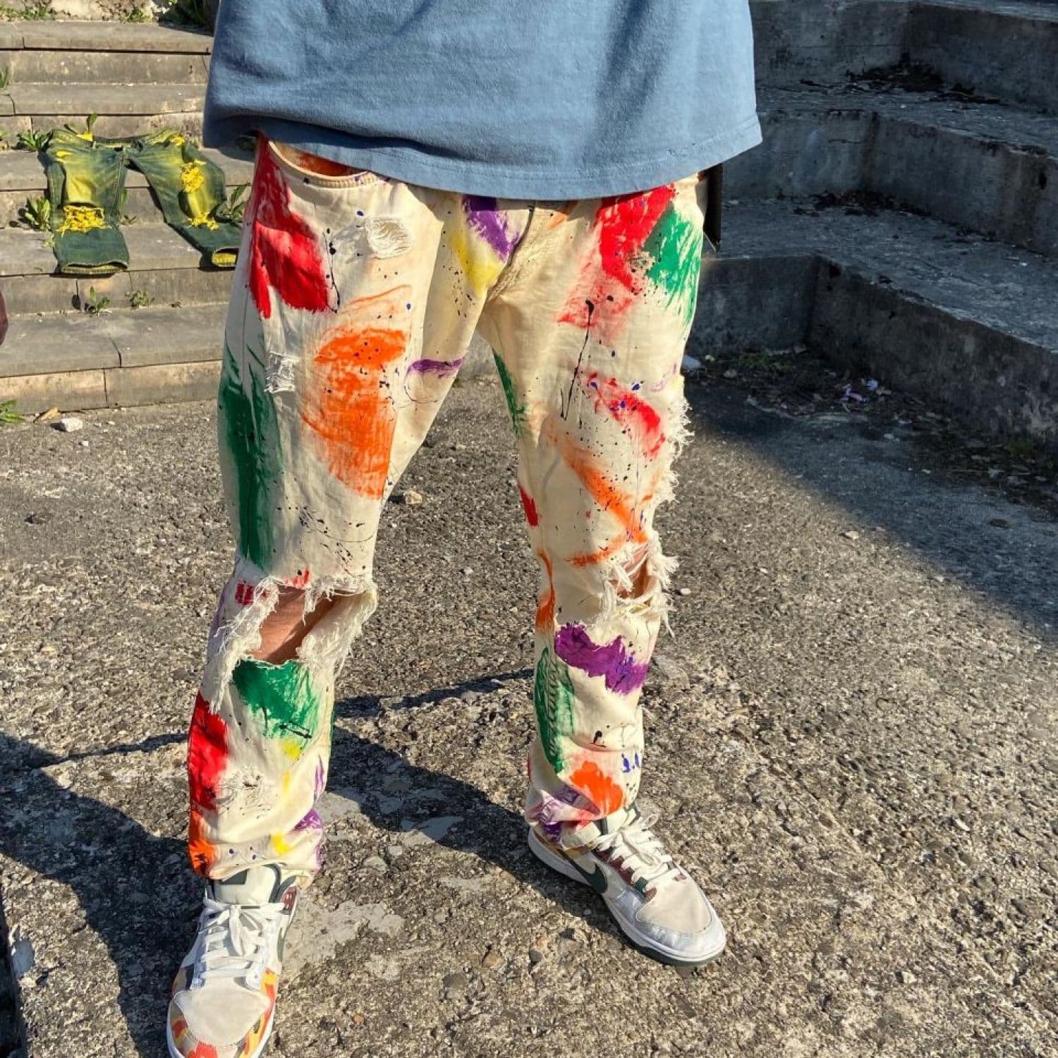 Custom colored jeans