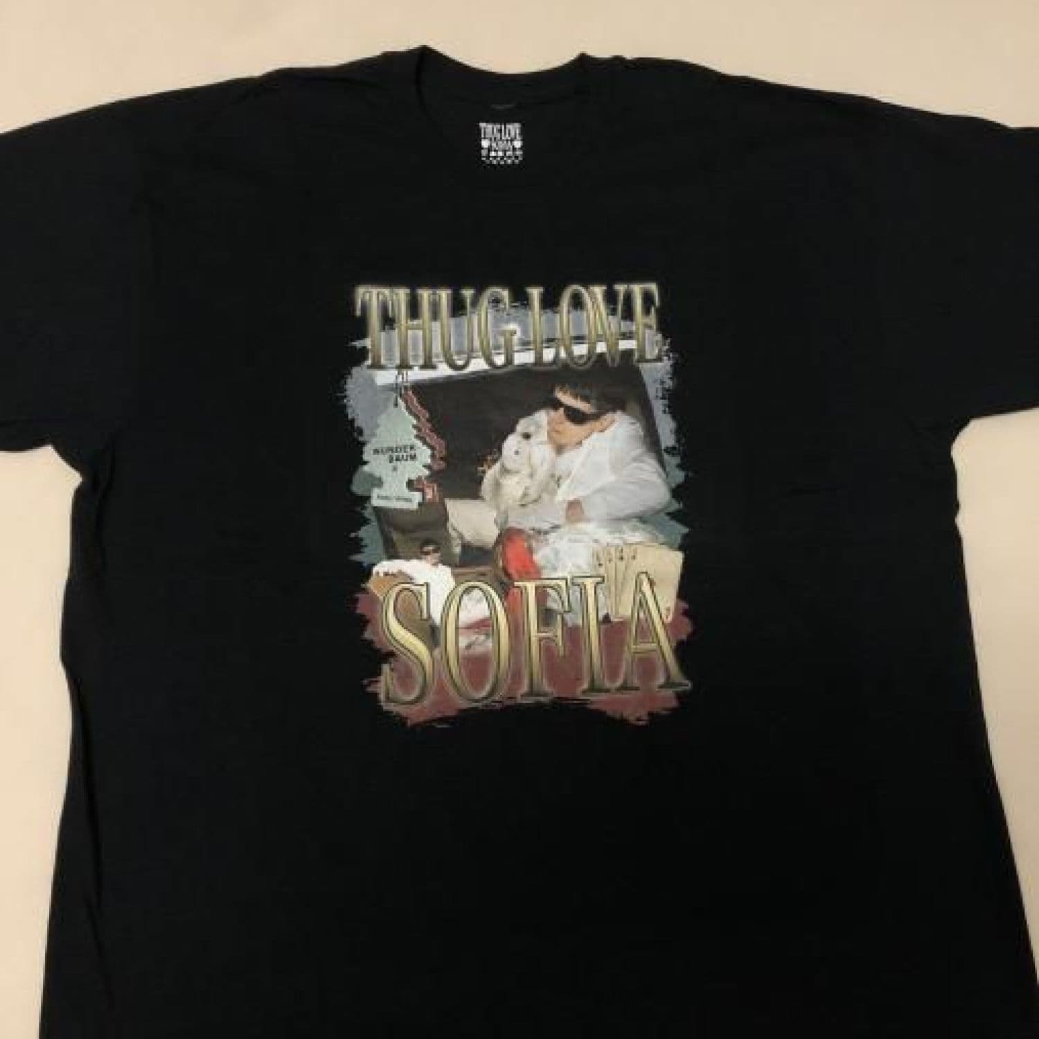 CA$HANOVA BULHAR Thug Love Sofia Tee Black