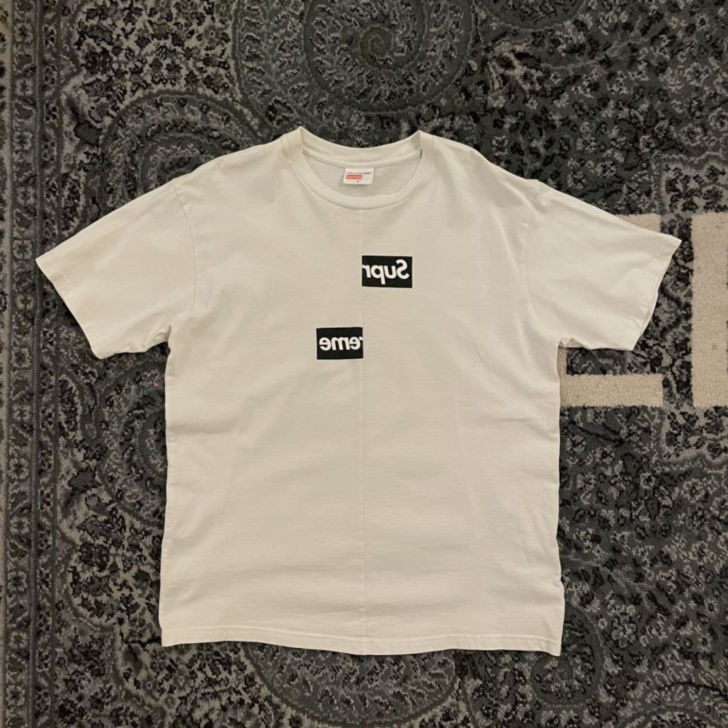 Supreme X CDG Split Box Logo Tee