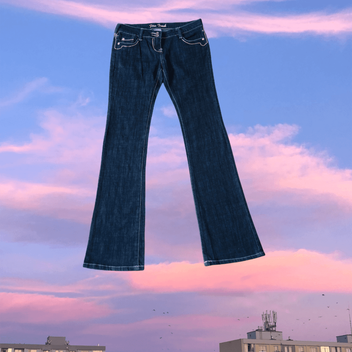 Y2K low waist wide leg jeans
