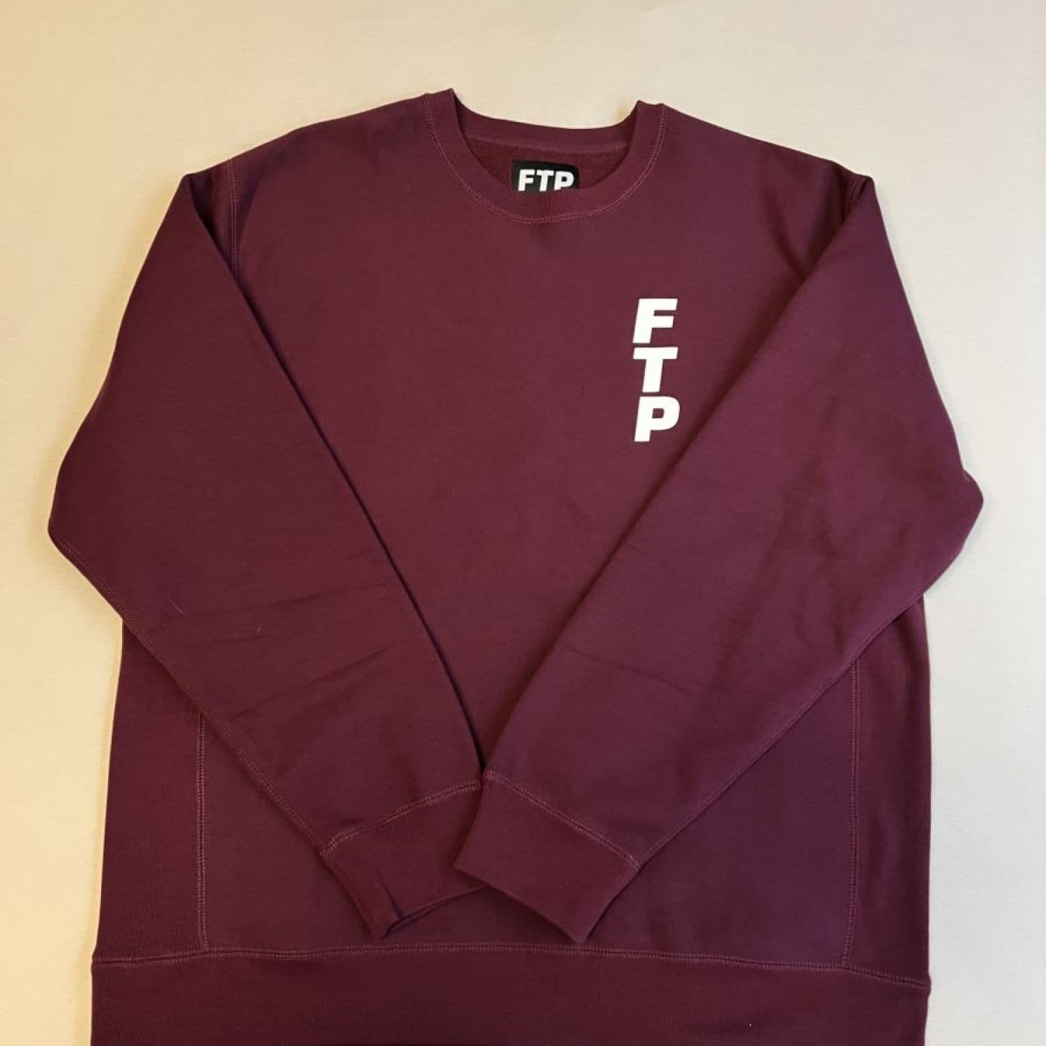 FTP Vertical Logo Crewneck Maroon