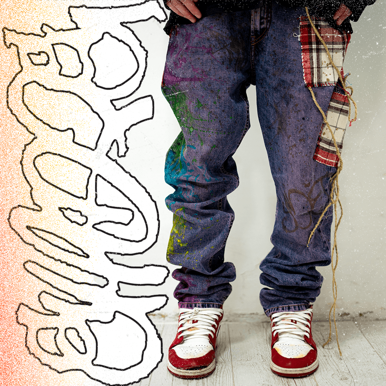 Colored unisex pants