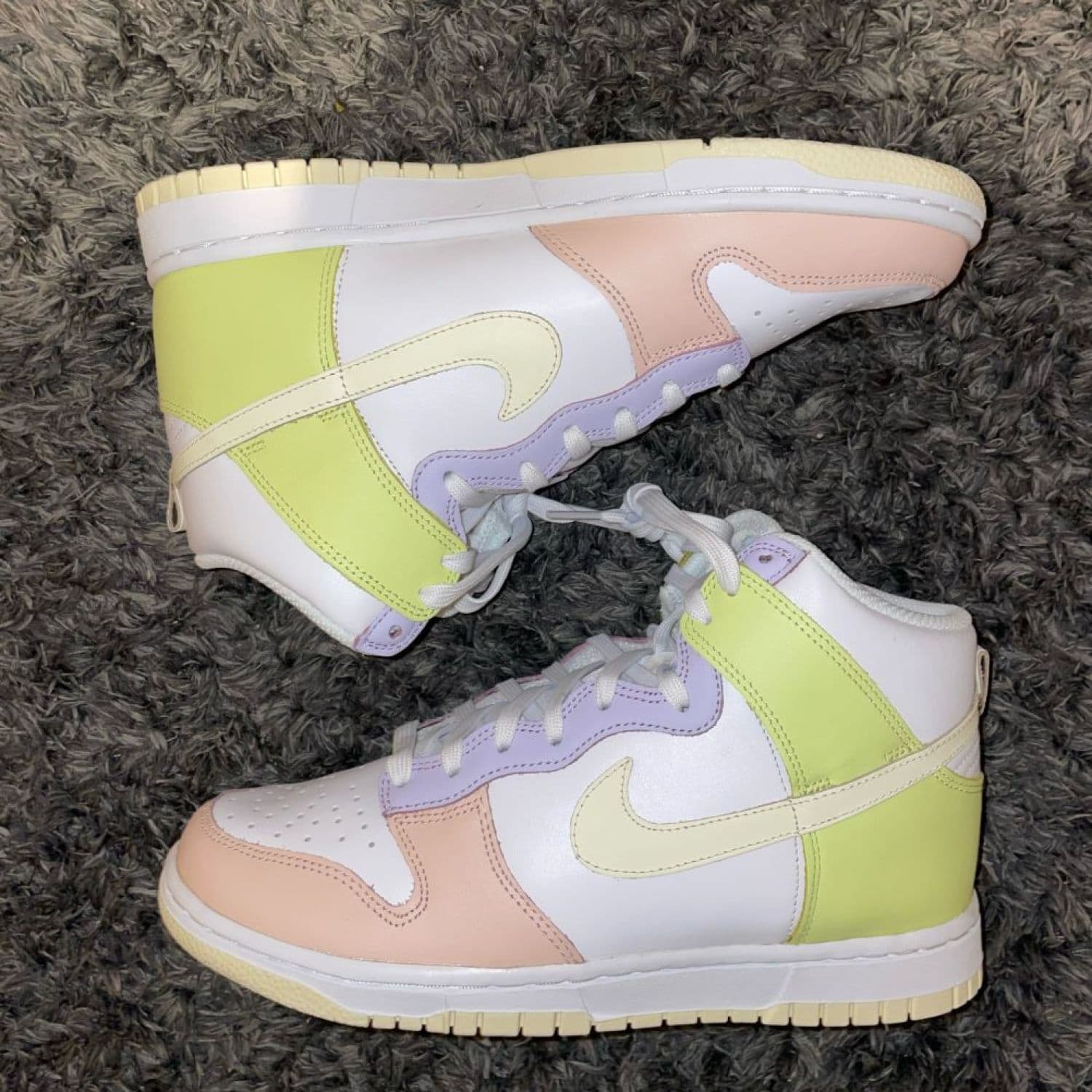 Nike dunk high white cashmere lemon twist