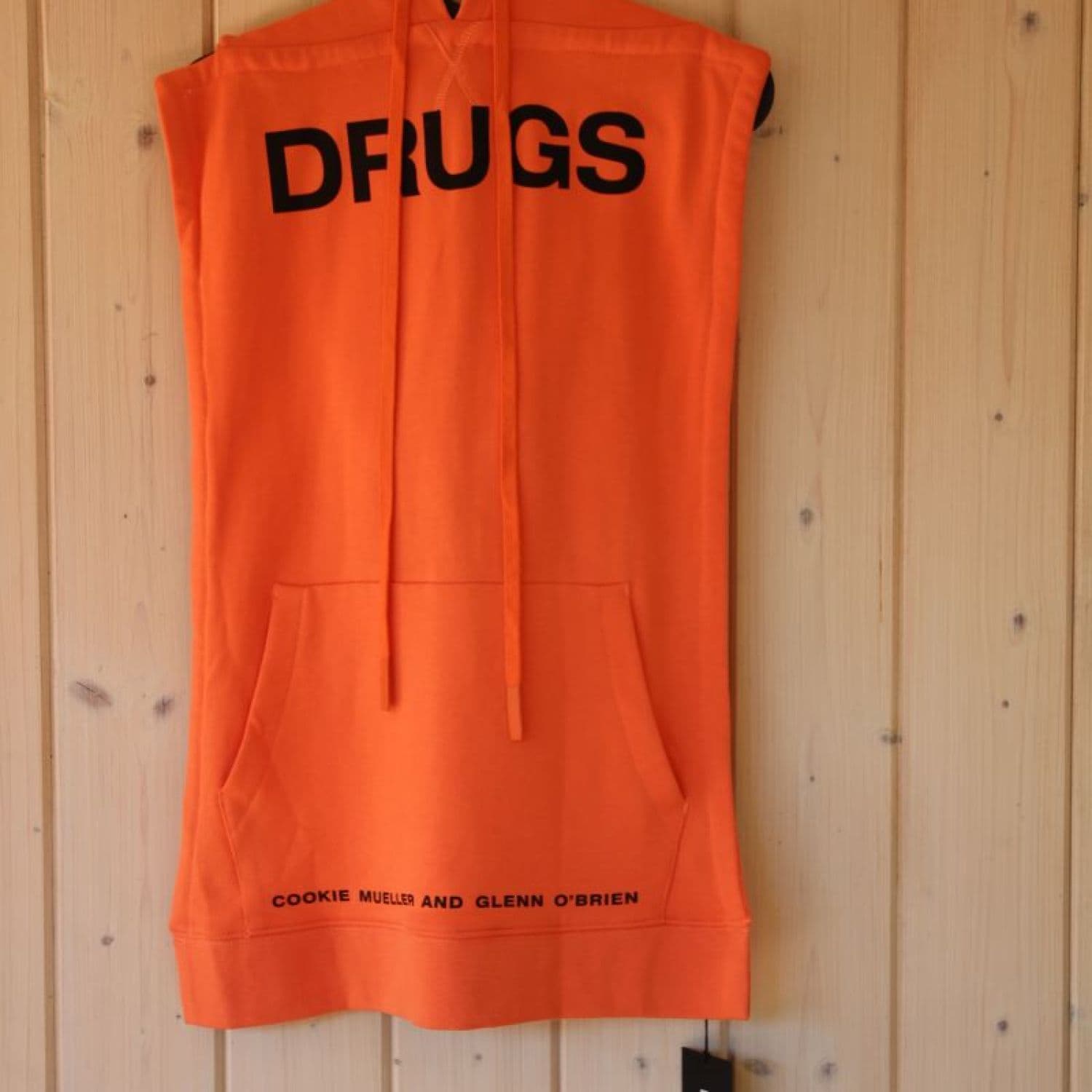 Raf Simons drugs panel hoodie