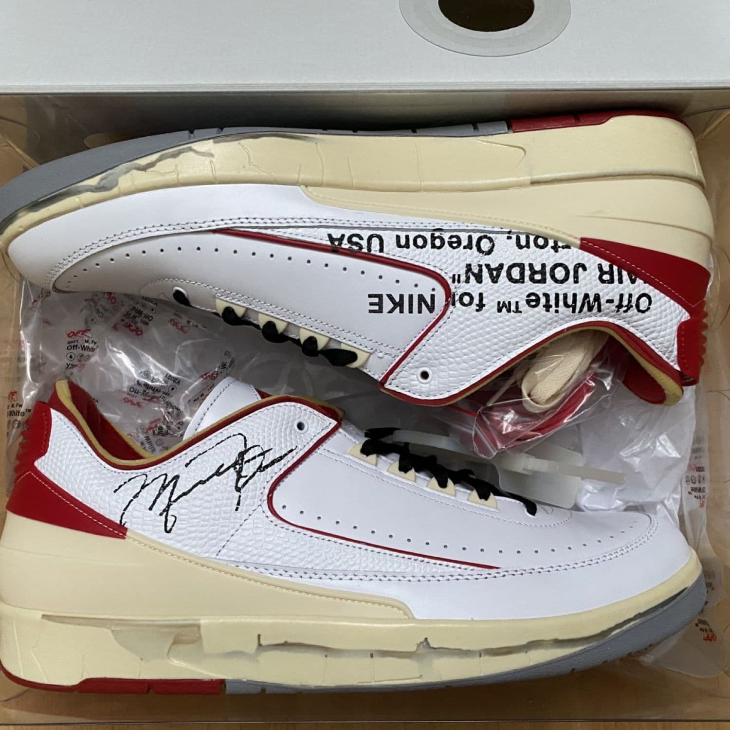 Nike Air Jordan 2 Off-White White/Red DS US15