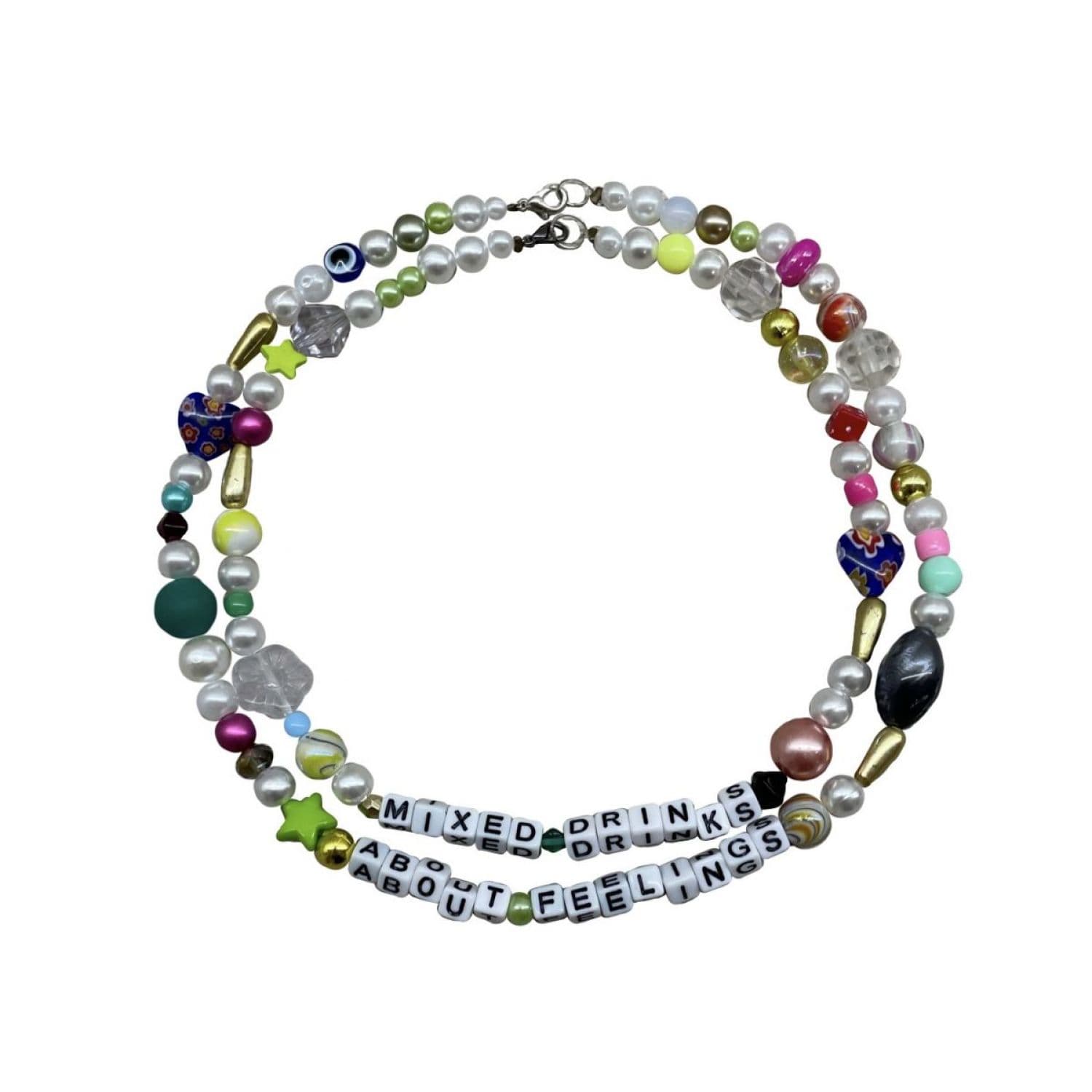 mixed drinks necklaces <3