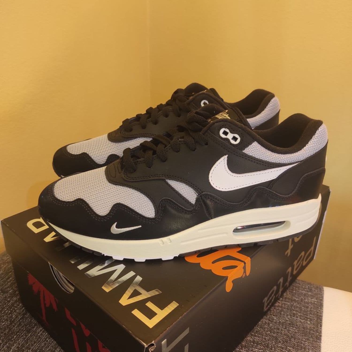 Nike air Max 1 patta waves black