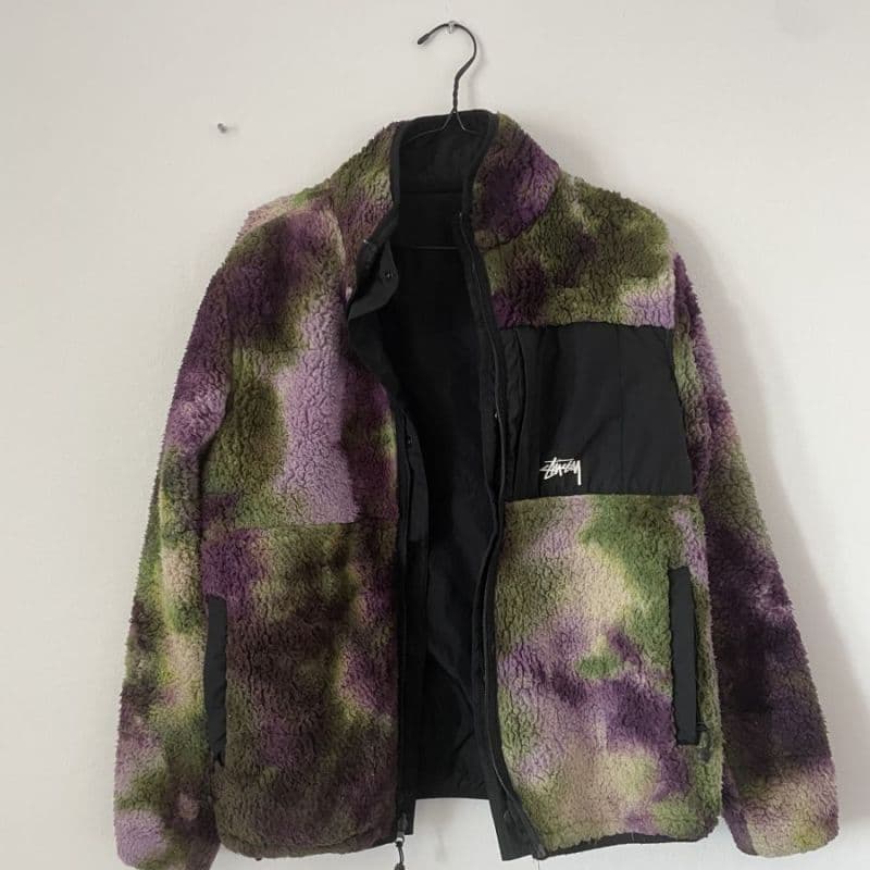 Stussy reversible micro fleece jacket